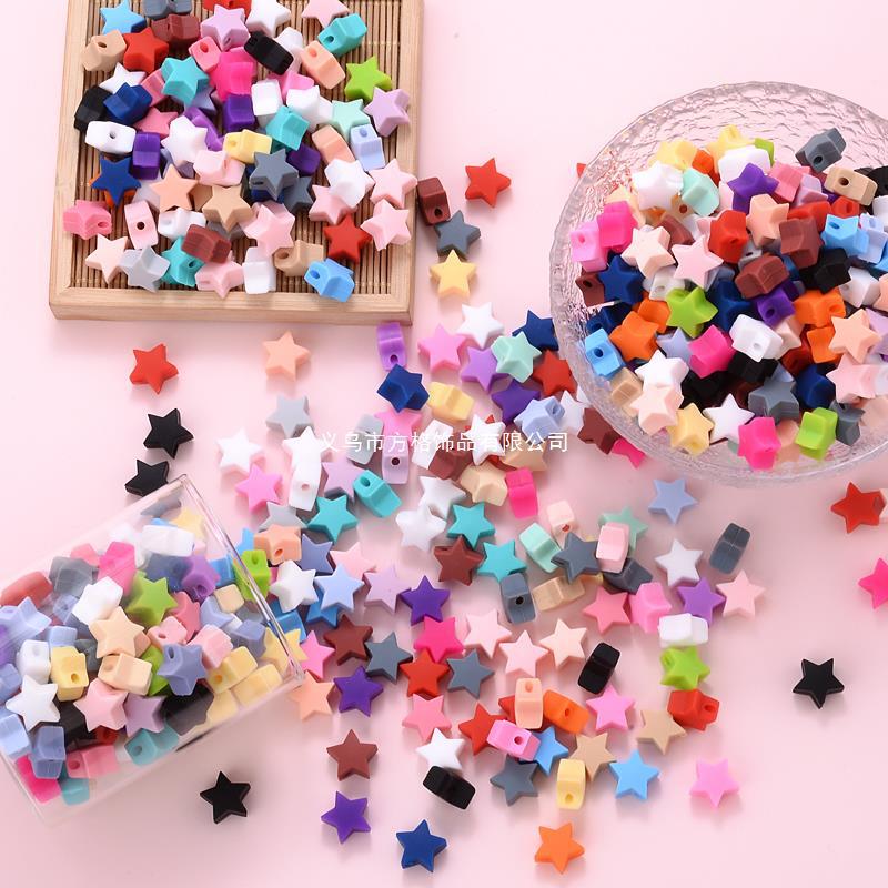 Pentagram silicone bead star