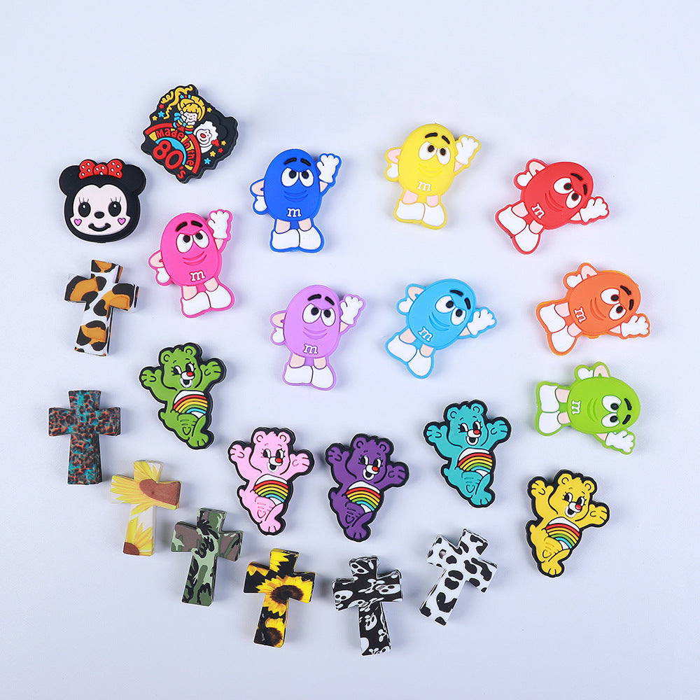 Cartoon silicone beads