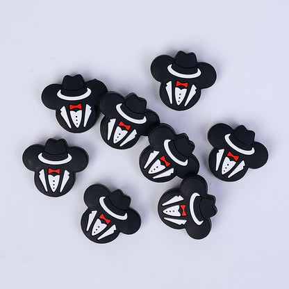 Spot Mickey Silicone Beads focal