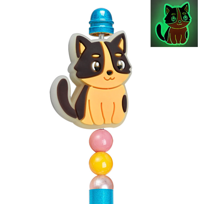 Cat series soft rubber fluorescent focal