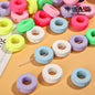 Hollow circular acrylic beads
