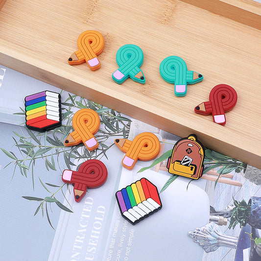 Pencil silicone beads focal