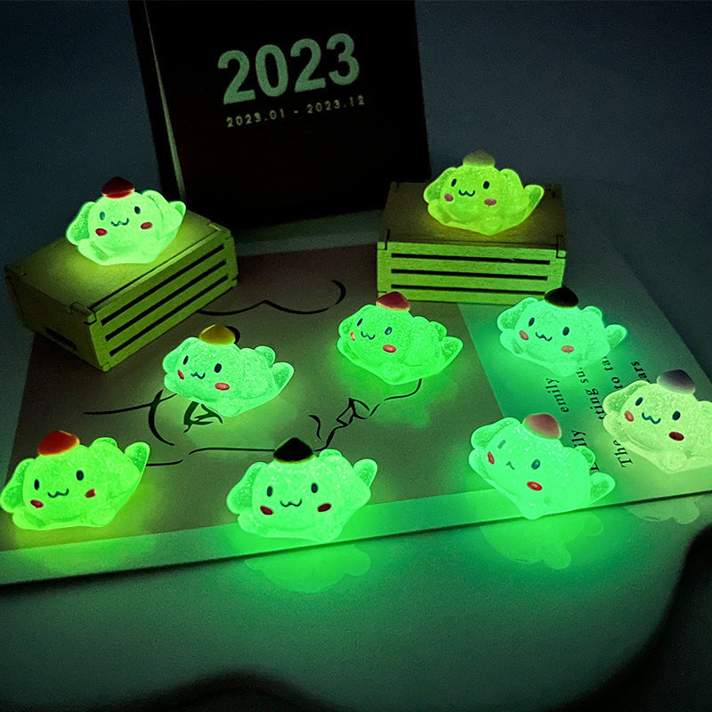 Luminous Jade Guigou Resin Accessories Ornament