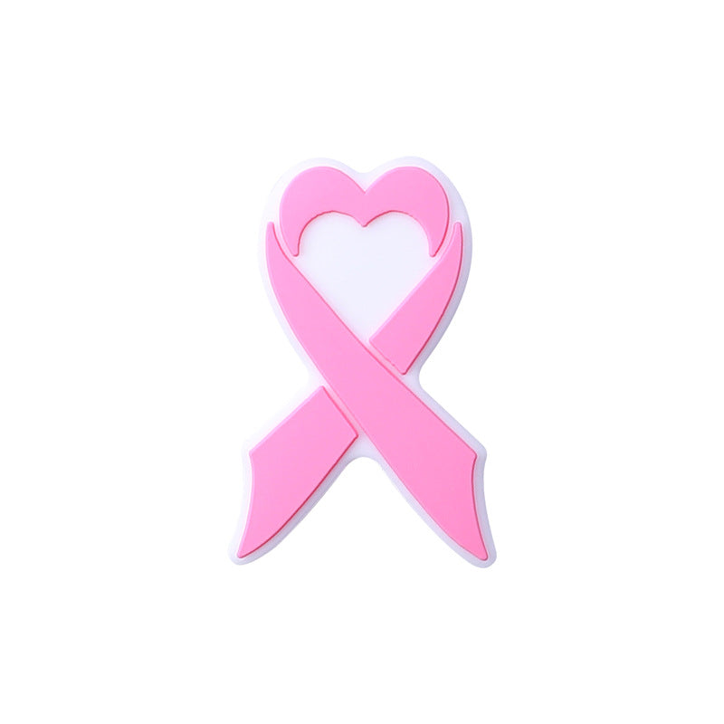 European and American Pink Love Silicone Beads