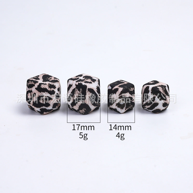 Hexagonal silicone beads