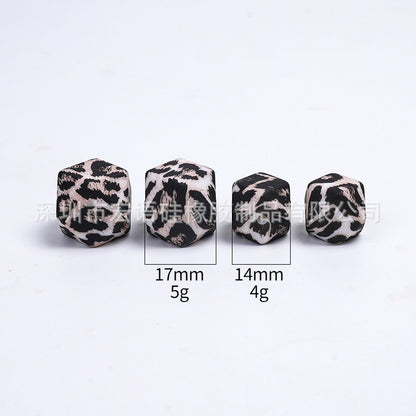 Hexagonal silicone beads