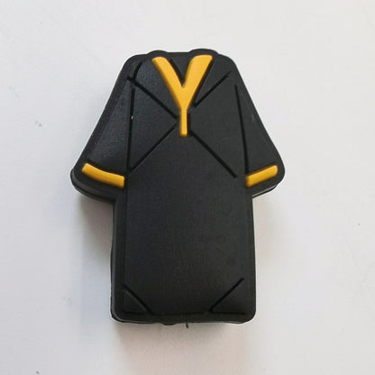 Silicone cartoon bead on clothing