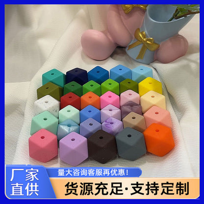 Octagonal bead silicone bead
