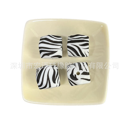 Hexagonal silicone beads
