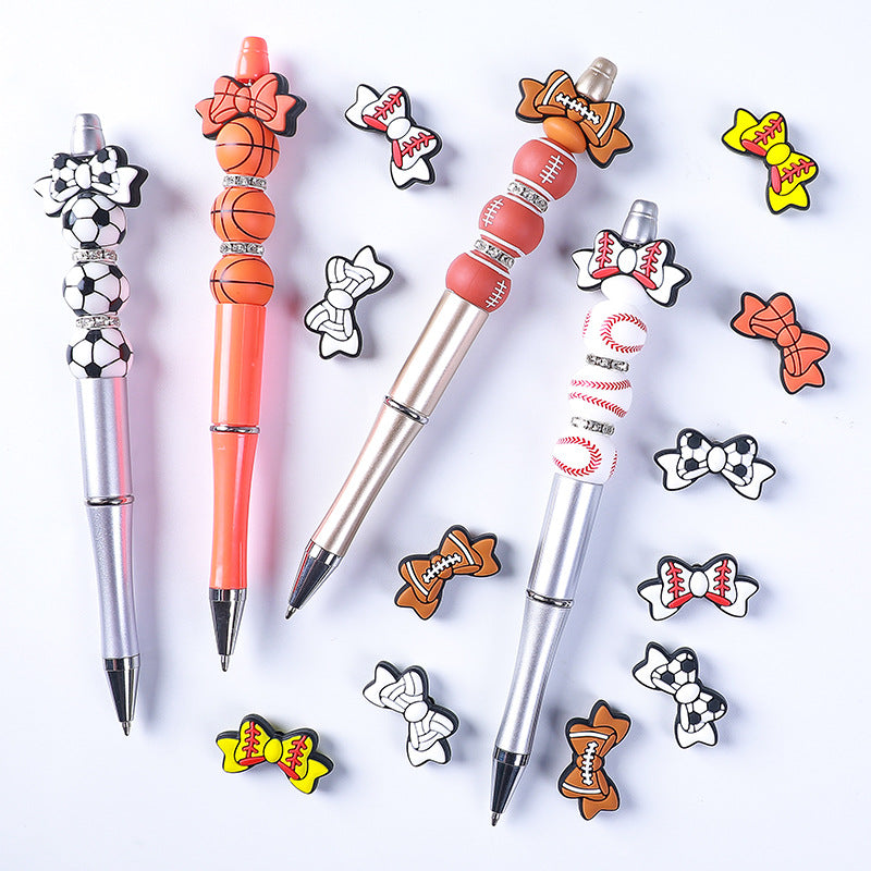 Bow silicone beads