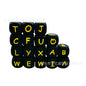 Silicone beads with letters