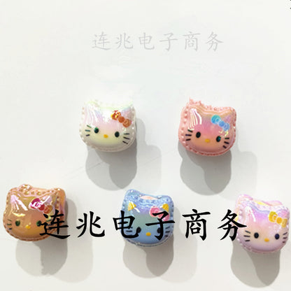 Square cat acrylic beads