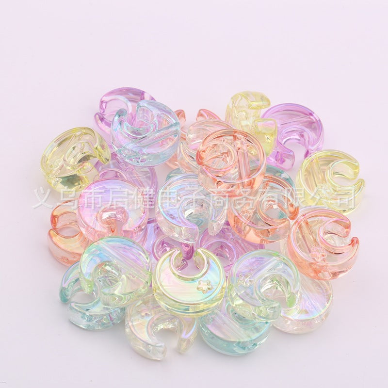 Moon Acrylic Beads