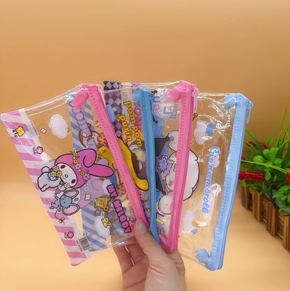 Portable pencil case with student zipper design