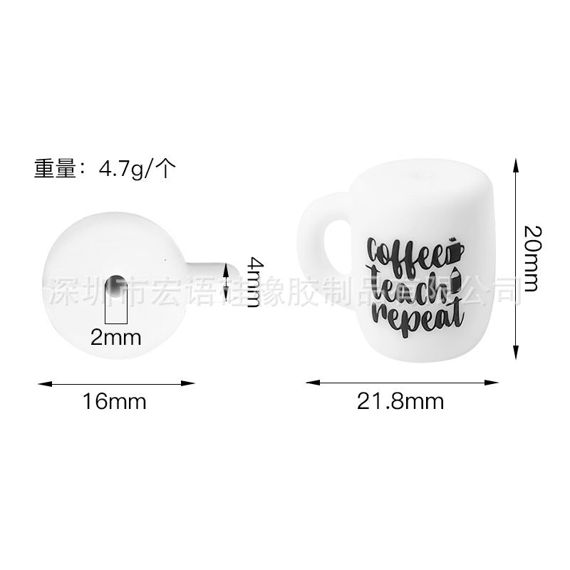 Silicone beads for cups