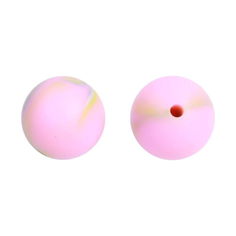 Candy colored silicone beads