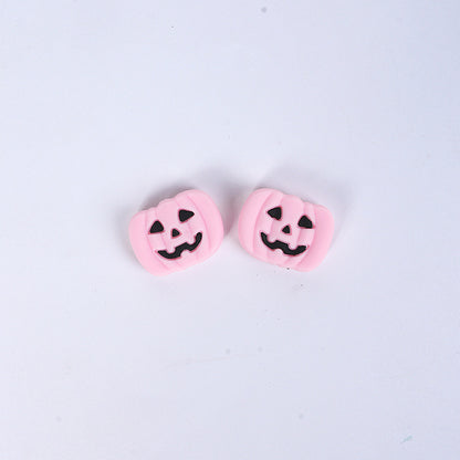 Halloween Pumpkin Silicone Beads