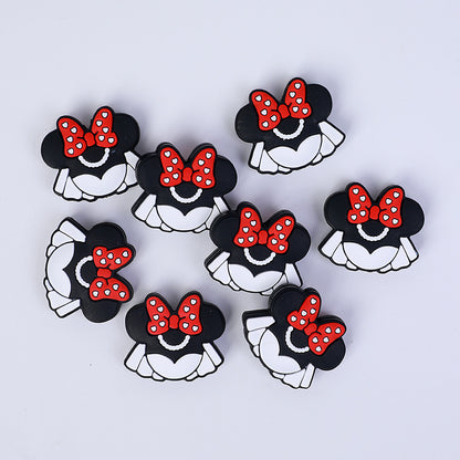 Spot Mickey Silicone Beads focal