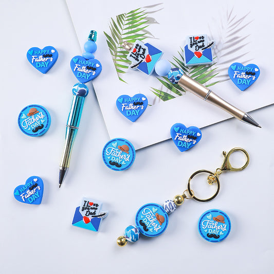 Father's Day Silicone Beads