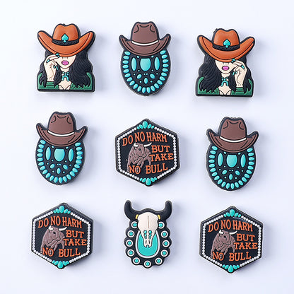 Cowboy silicone beads silicone beads