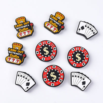 Casino silicone beads