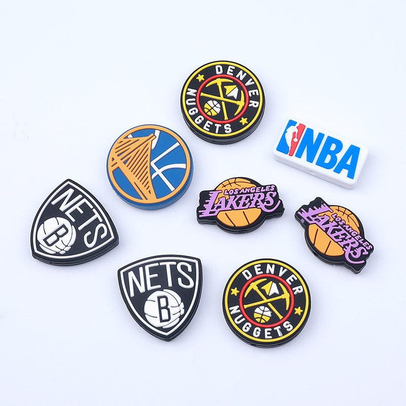 Lakers silicone beads focal