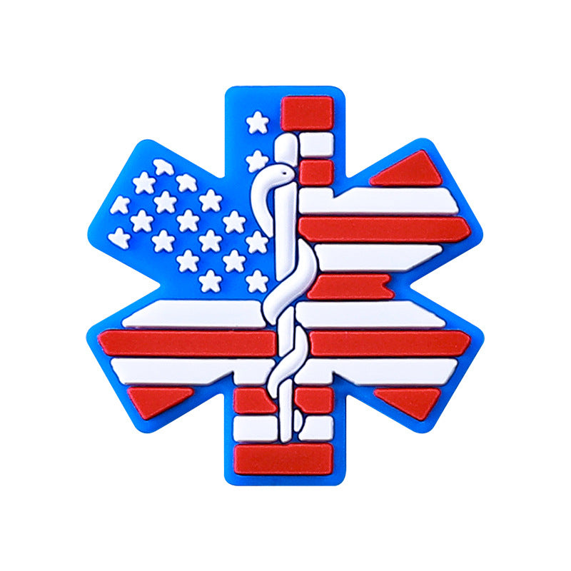 American emblem silicone beads