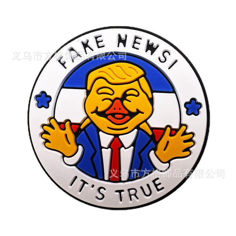 Cartoon personality Trump silicone beads focal