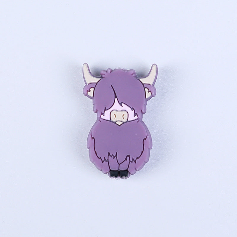 Cartoon silicone beads