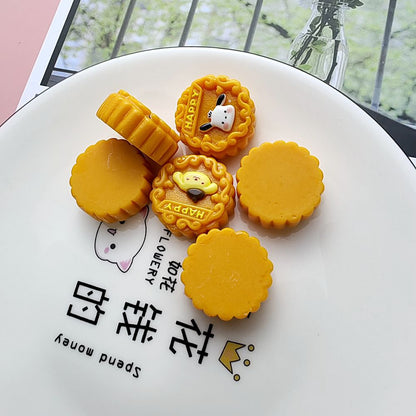 Moon cake cartoon rice resin acrylic bead