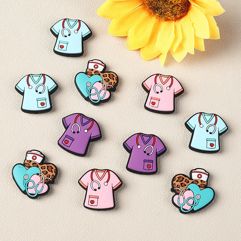 Nurse clothing silicone beads