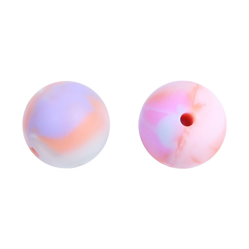 Candy colored silicone beads