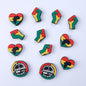 Black June Day silicone beads focal