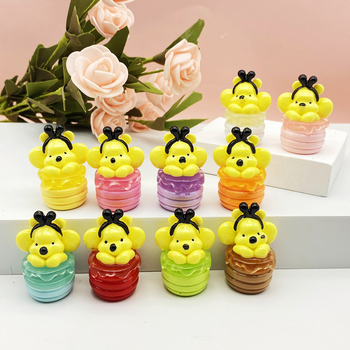 Night light cartoon Winnie the Pooh honey jar ornament