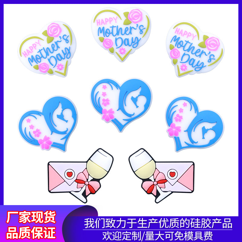 Mother's Day Silicone Beads focal