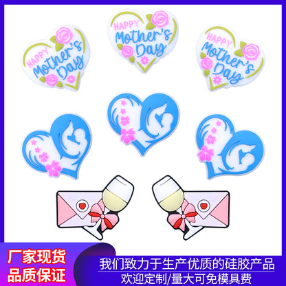 Mother's Day Silicone Beads focal