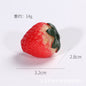 Strawberry cream, small strawberry DIY acrylic beads