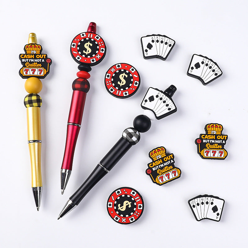 Casino silicone beads