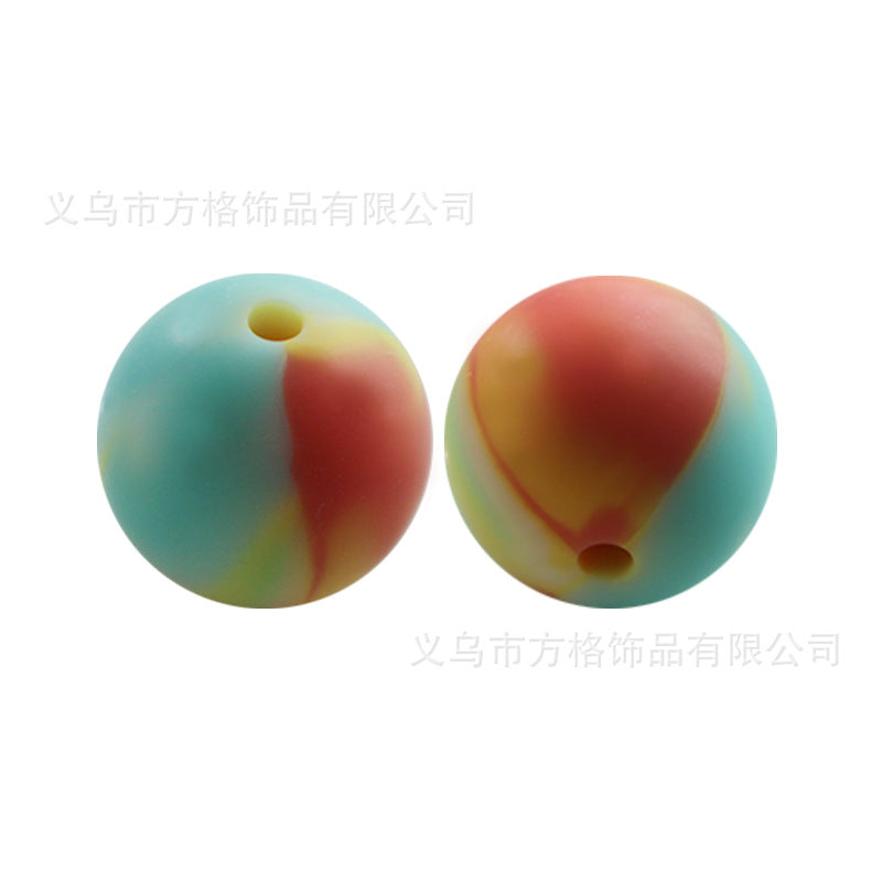 Mixed color silicone beads