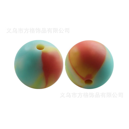 Mixed color silicone beads
