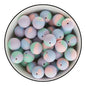 Candy colored silicone beads