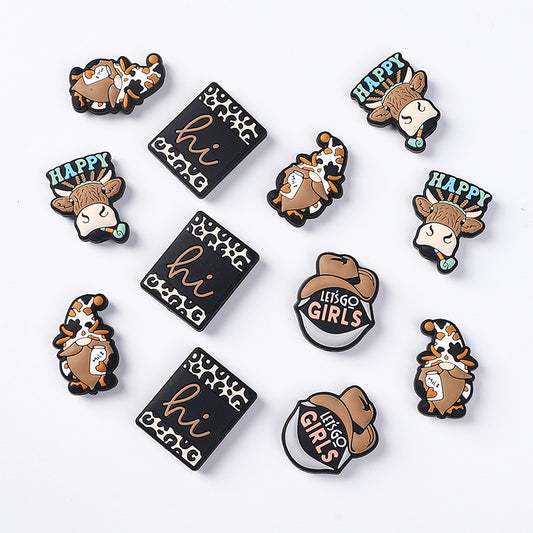 Cowboy women's silicone beads