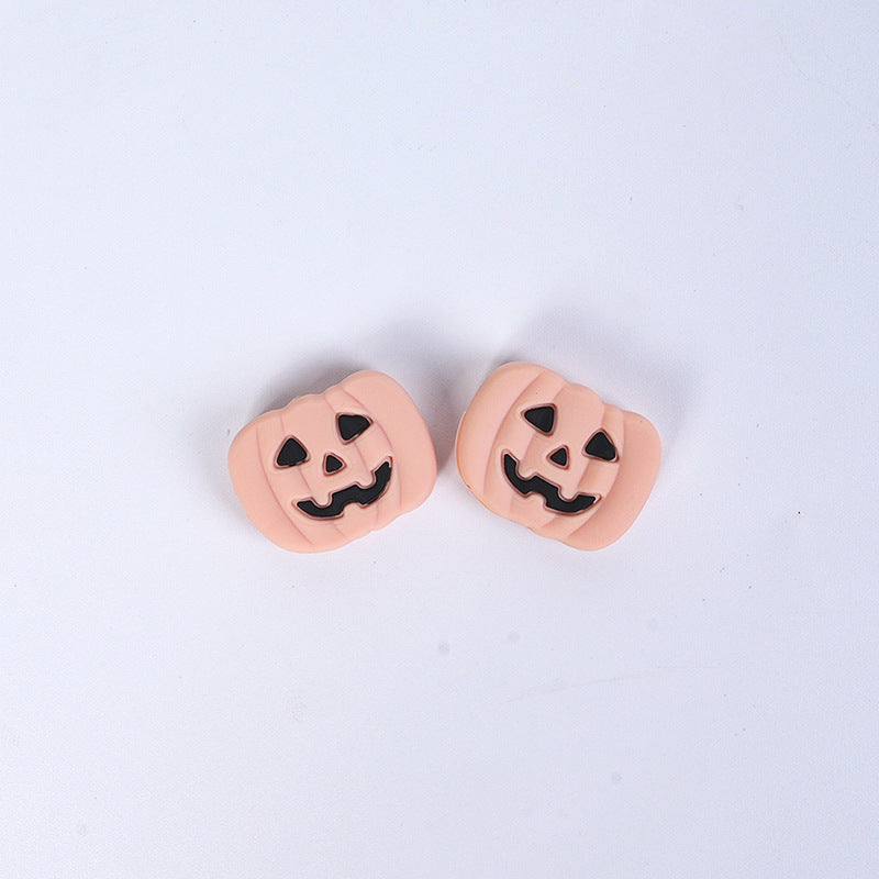 Halloween Pumpkin Silicone Beads