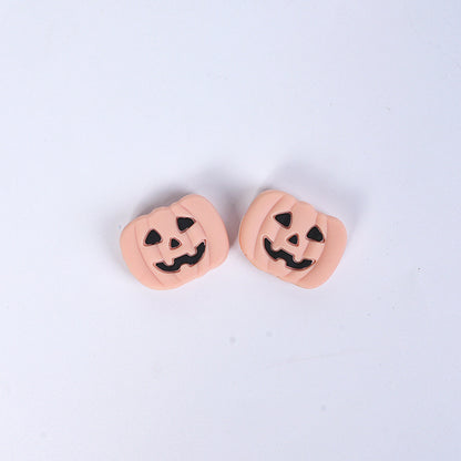 Halloween Pumpkin Silicone Beads