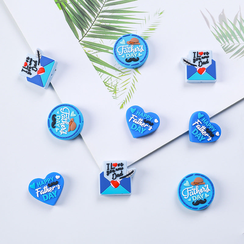 Father's Day Silicone Beads