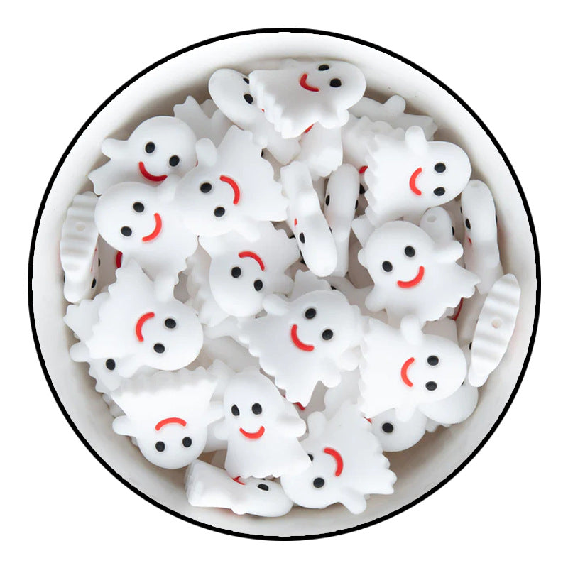 Halloween Pumpkin Silicone Beads