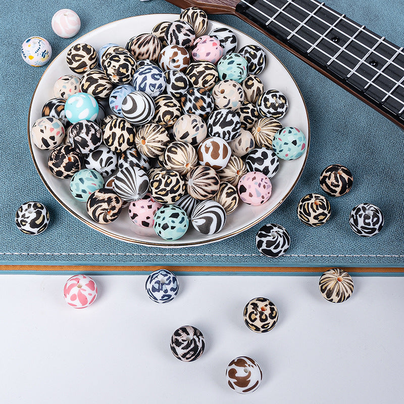 Cracked silicone beads