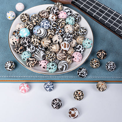 Cracked silicone beads