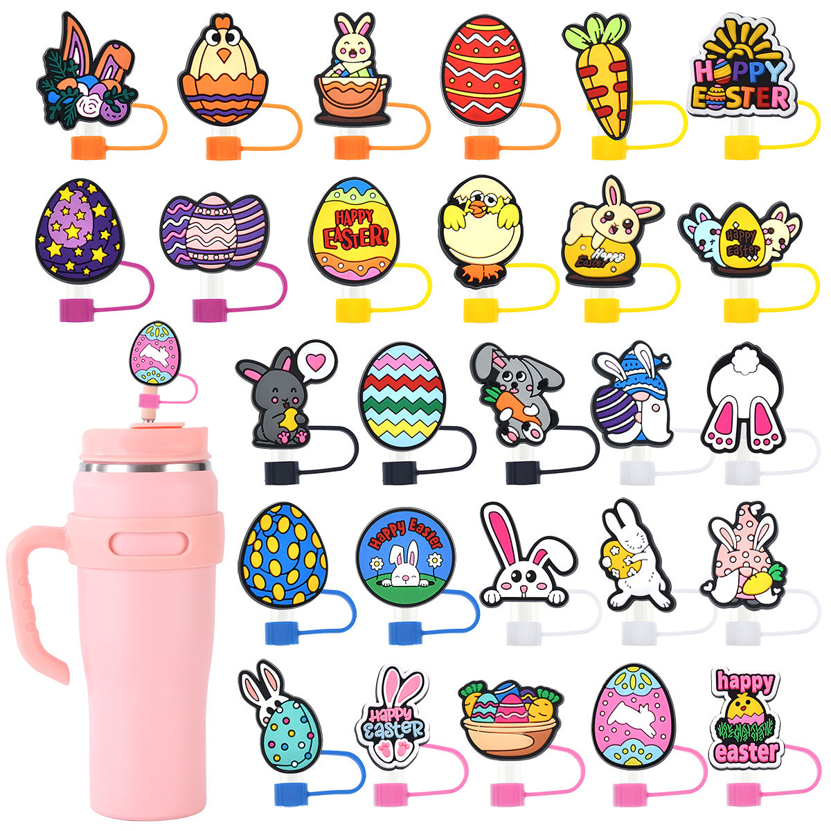 Easter Bunny  Straw Cap