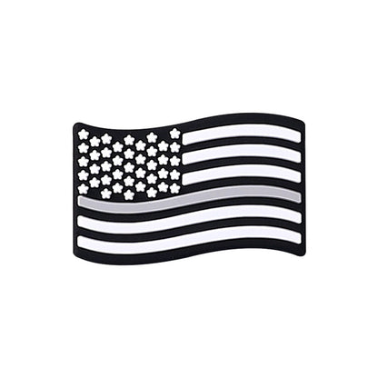 American star striped silicone beads